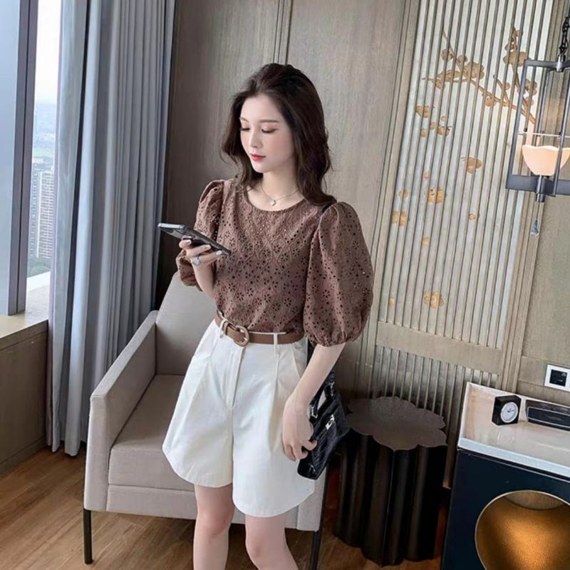 MDLV ~ 5530# Altamosa Wide Leg Shorts Celana Pendek Bahan Premium Import