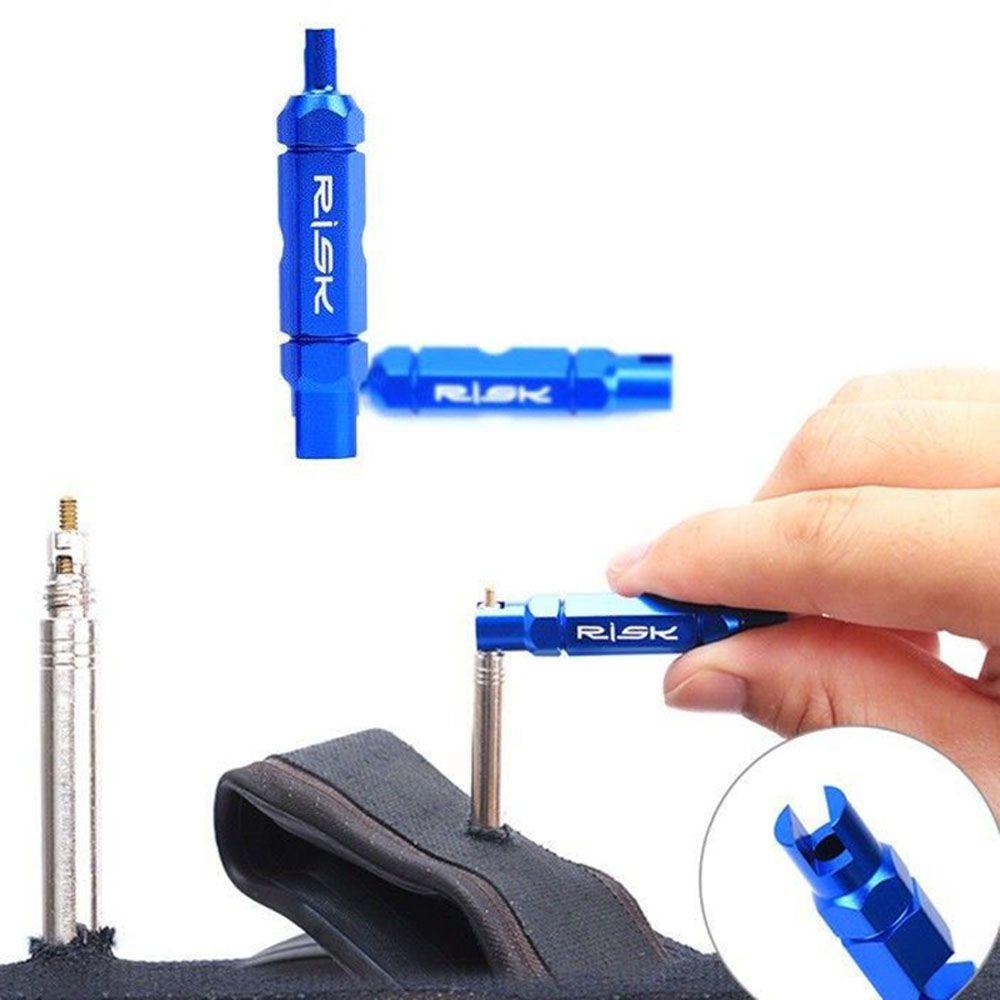 Lanfy Valve Core Remover Sepeda Gunung MTB Tubeless Double-head American French Valve Katup Gas Tools