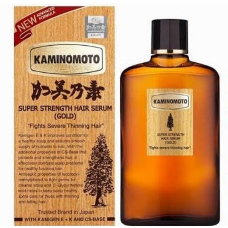 Kaminomoto hair tonic gold japan
