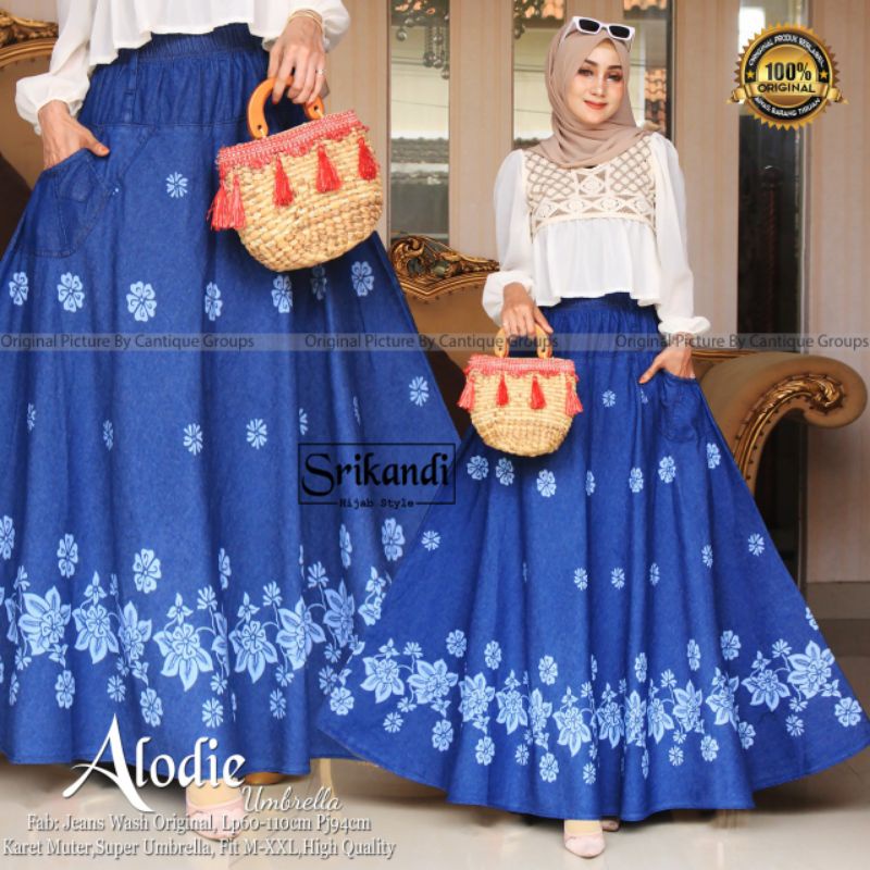Wika Skirt Rok Plisket Bahan Bludru Mix Renda Tutu Fit XL LP 60 - 80 cm Panjang 85 cm Bolak Balik