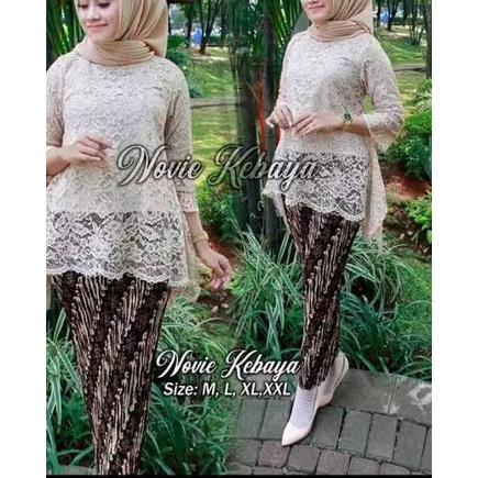 ✵ KEBAYA BRUKAT / BAJU KEBAYA / KEBAYA MODERN/ KEBAYA HITAM / BROKAT HITAM ♪