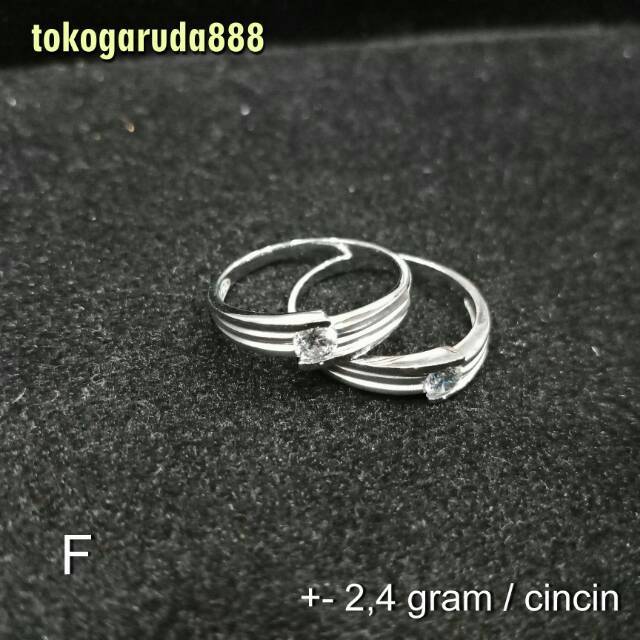 750 Cincin anak dan dewasa emas asli kadar 75% 22 surabaya whitegold putih tunangan nikah cowok cewek pasangan ukir