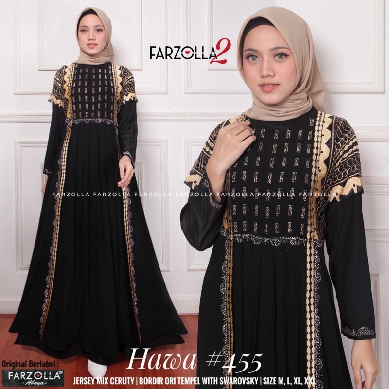 Abaya Turkey | Hawa #455 | Busana Arab Muslimah Original by Farzolla