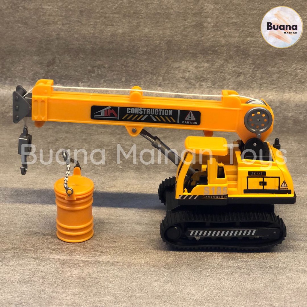 DIECAST METAL ALLOY EXCAVATOR 1:48 MODEL MAINAN TRUK BEKO KONSTRUKSI SKALA MINIATUR