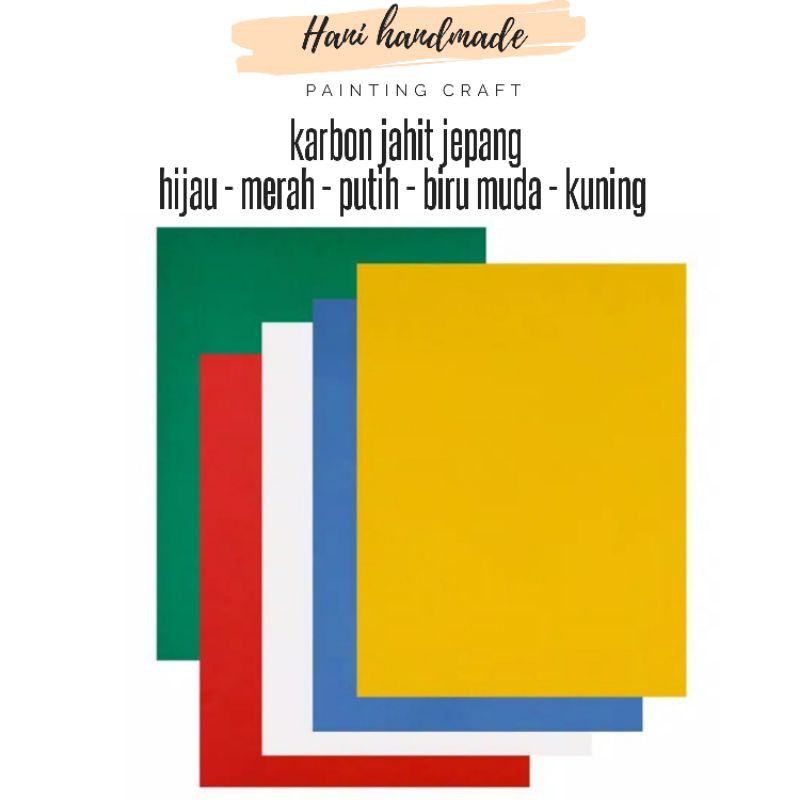 karbon jahit jepang warna