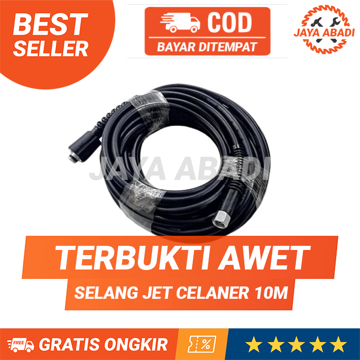 Selang Cuci Motor Mobil 5 10 15 m / Selang Jet Cleaner / Selang Steam Cuci motor