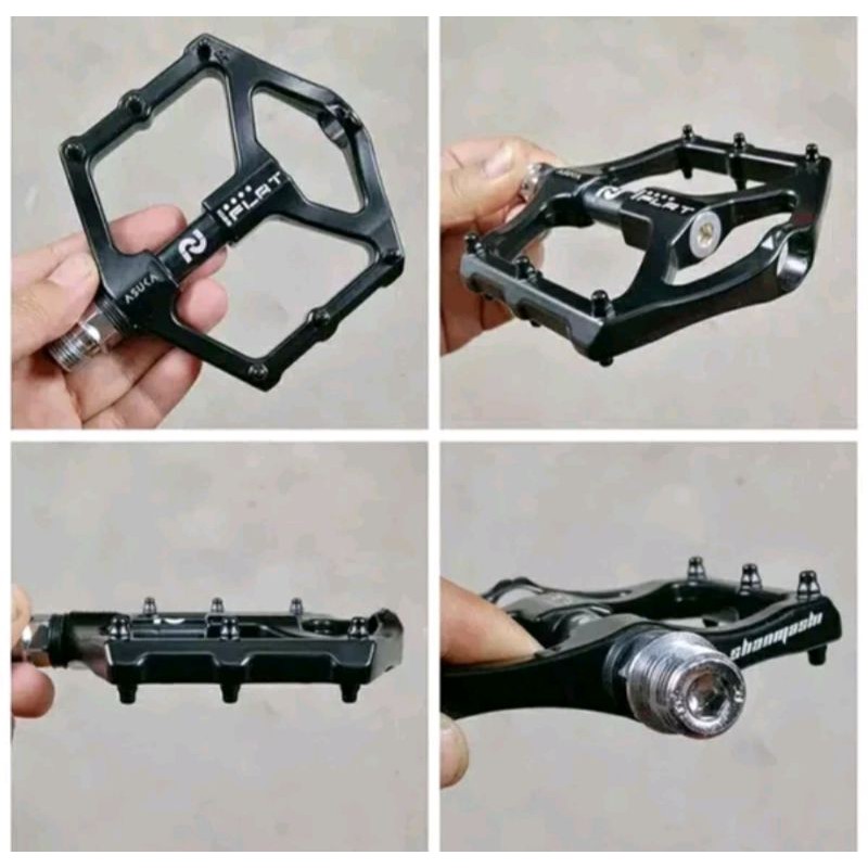 Pedal flat MTB asuka sealed bearing flatt tapak Lebar Pedals alloy alumunium bearings bisa bmx mtb dj free ride down hill