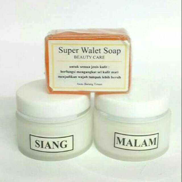 CREAM WALET POT BERAT 3IN1 DOUBLE PK