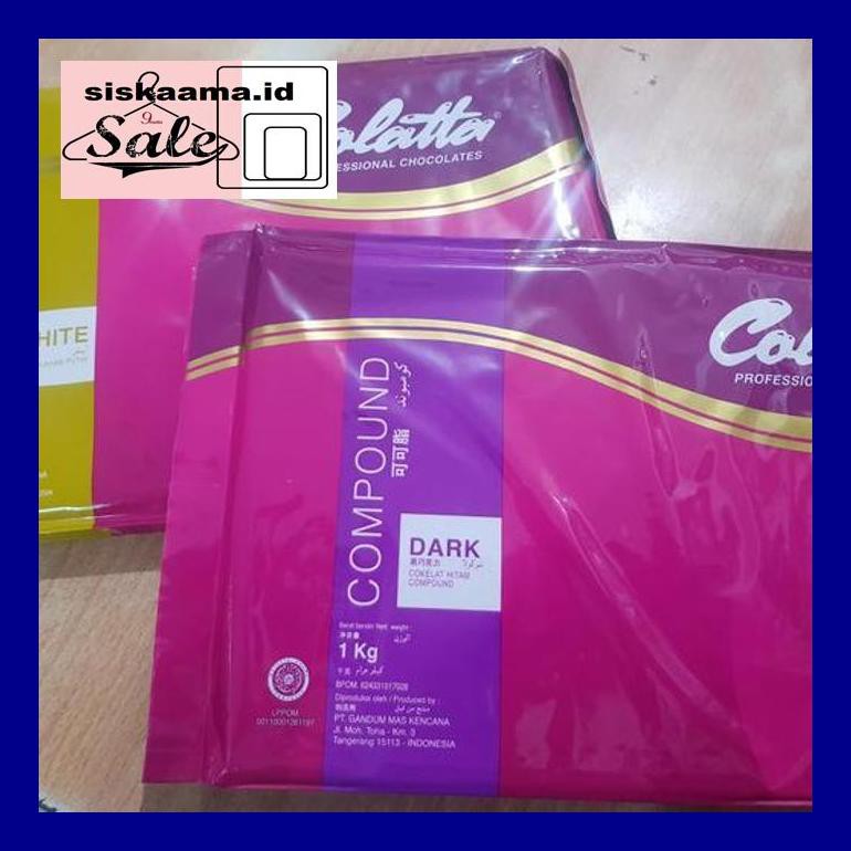 

A40D0Yh Colatta Dark Compound 500Gr Repack Potongan / Coklat Dcc +/- 500Gr D50Tr40V