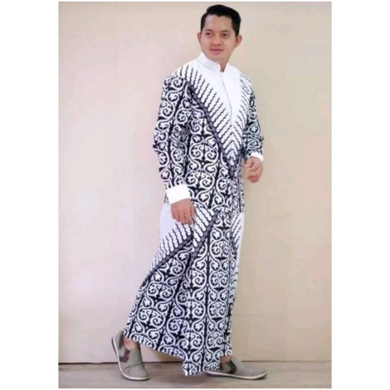 Baju koko pria setelan sarung Batik solo premium
