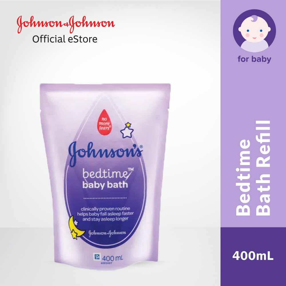 JOHNSONS BEDTIME BABY BATH REFILL 400ML / JOHNSONS