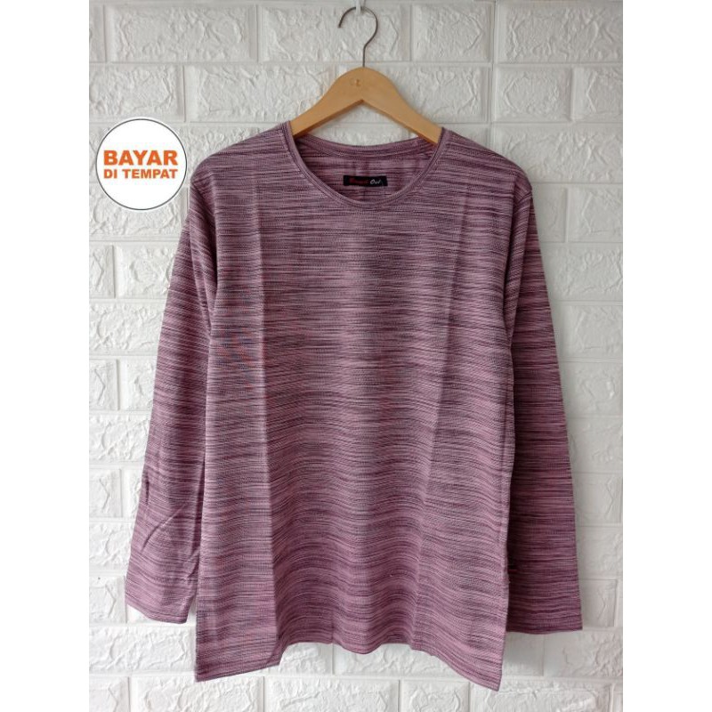 KAOS LENGAN PANJANG TWOTONE KECE ANEKA WARNA