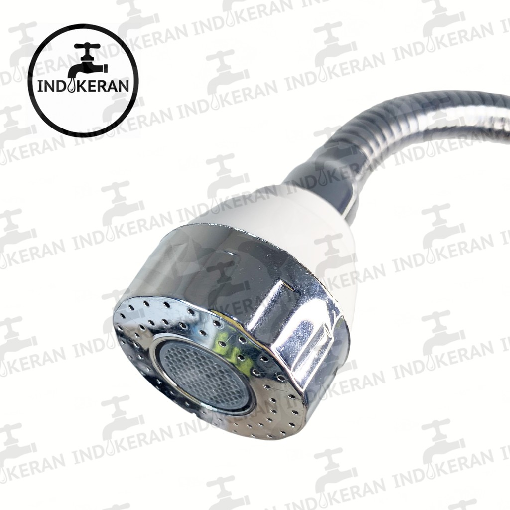 INDOKERAN - Kran Angsa Fleksibel Putih - 1/2 Inch - High Quality
