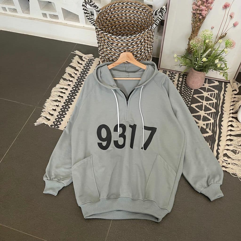 Zanah Hoodie 9317 xxl - Hoodie Zipper Pria Wanita Korean Style