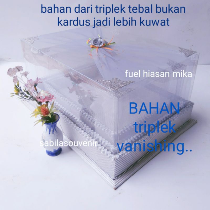 Box Seserahan 1 Set Isi 4 Pernikahan Mika Tempat Jewelry Cincin