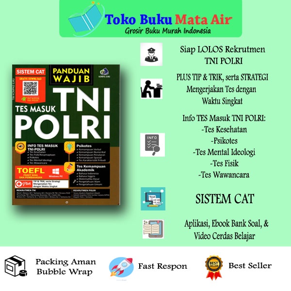 

BEST SELLER ORIGINAL PANDUAN WAJIB TES MASUK TNI POLRI - TIM KOMPAS ILMU