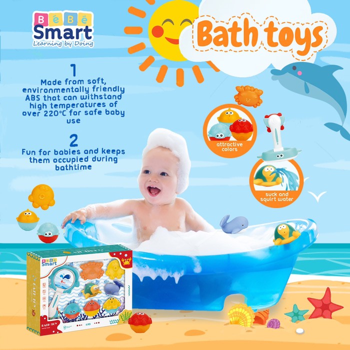 Makassar - Bebe Smart Bath Toys | Mainan Bayi