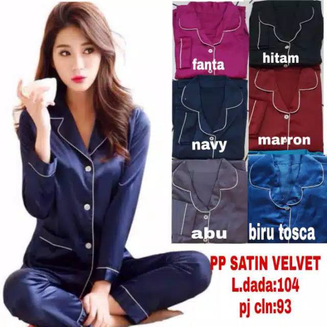 Lover Fashion PP Piyama Satin Polos