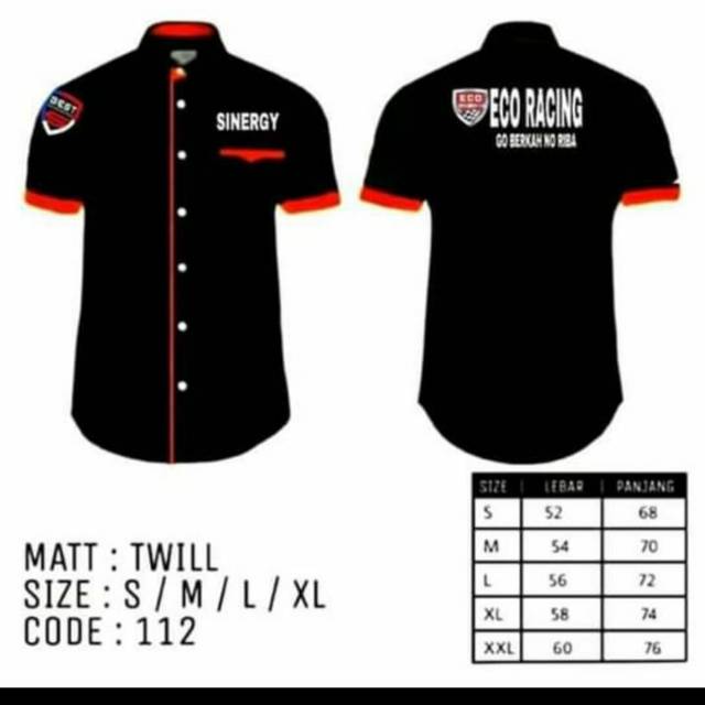Kemeja eco racing
