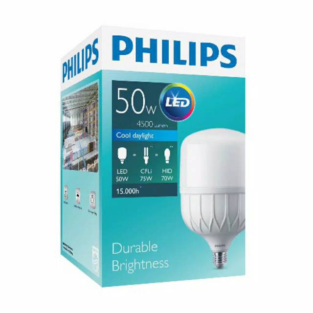 PHILIPS LAMPU LED 50WATT PHILIPS TFORCE CORE INDUSTRIAL PUTIH Original