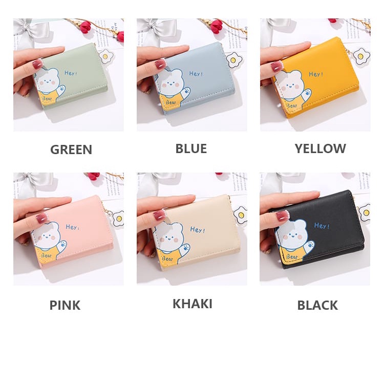 ASIN829 Dompet Lipat Mini Wanita Motif Animal  Fashion Wanita Import D233 Dompet Mini Portabel Berkualitas Tinggi Impor / Dompet Mini Wanita Murah