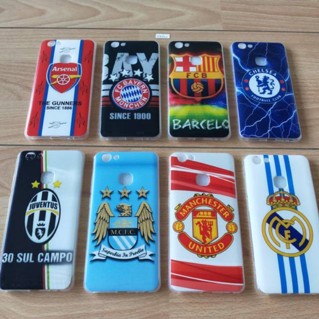 Jelly Case Vivo 1716 Softcase Gambar Club Bola Vivo V7+
