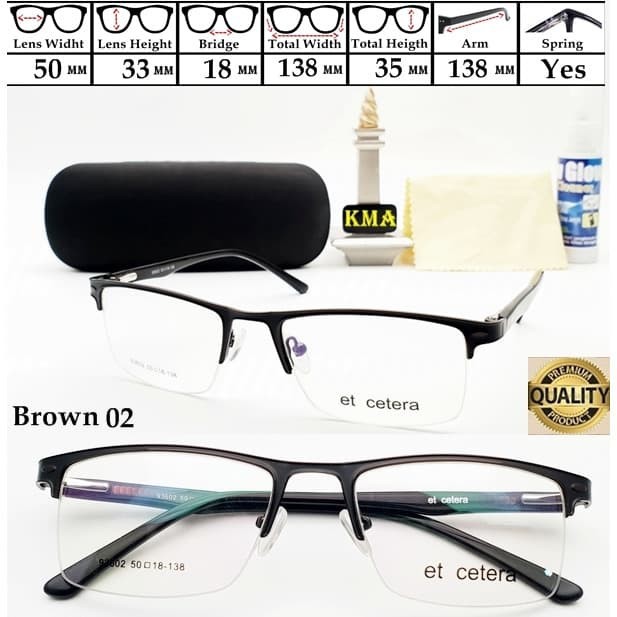 Frameless minus frame kacamata unisex terbaru