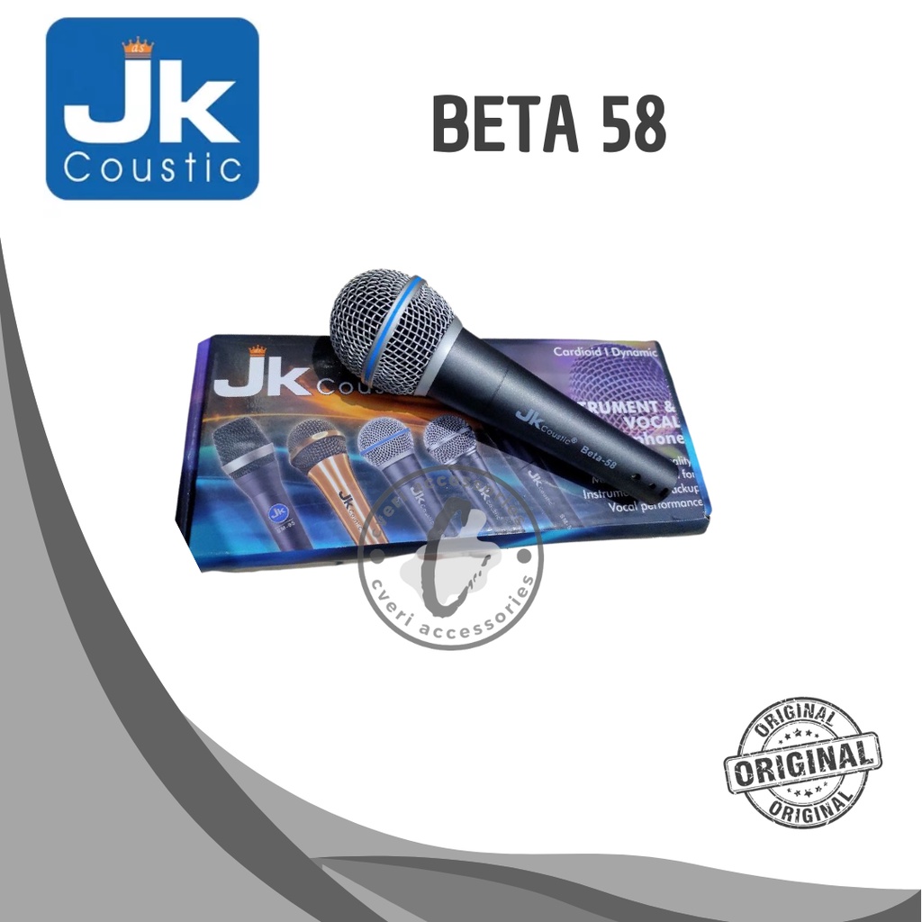 JK Coustic BETA58 Microphone Kabel Original BETA-58