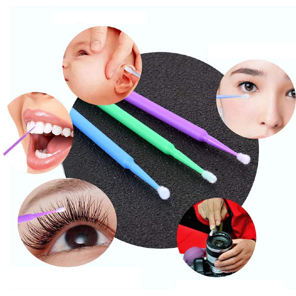 [Bayar Di Tempat]100Pcs Brush Aplikator Maskara Mikro Sekali Pakai