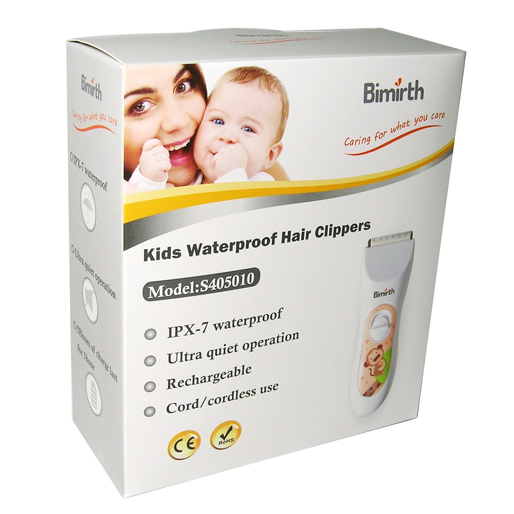 FREE ONGKIR Alat Cukur Rambut Elektrik Bayi Anak Anti Air Waterproof Rechargeable dengan USB