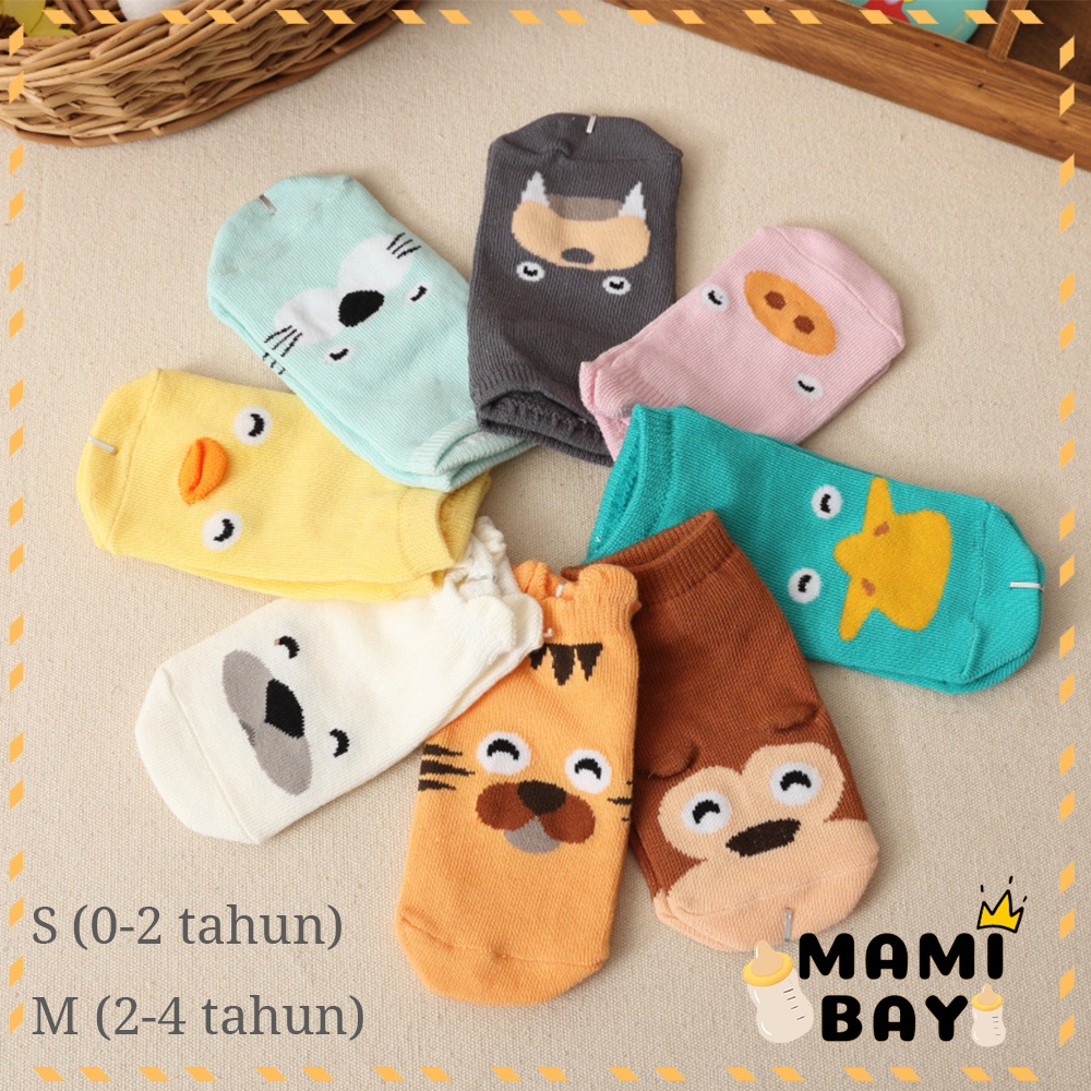 OKEYI Kaos kaki bayi bahan katun baby socks anti slip 3D cute animal