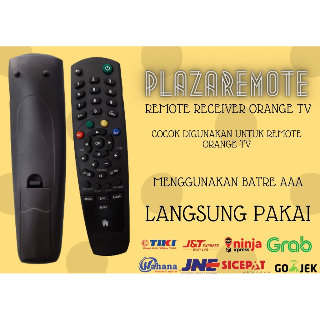 REMOTE RECEIVER / PARABOLA ORANGE SILVER HITAM - eceran dan grosir