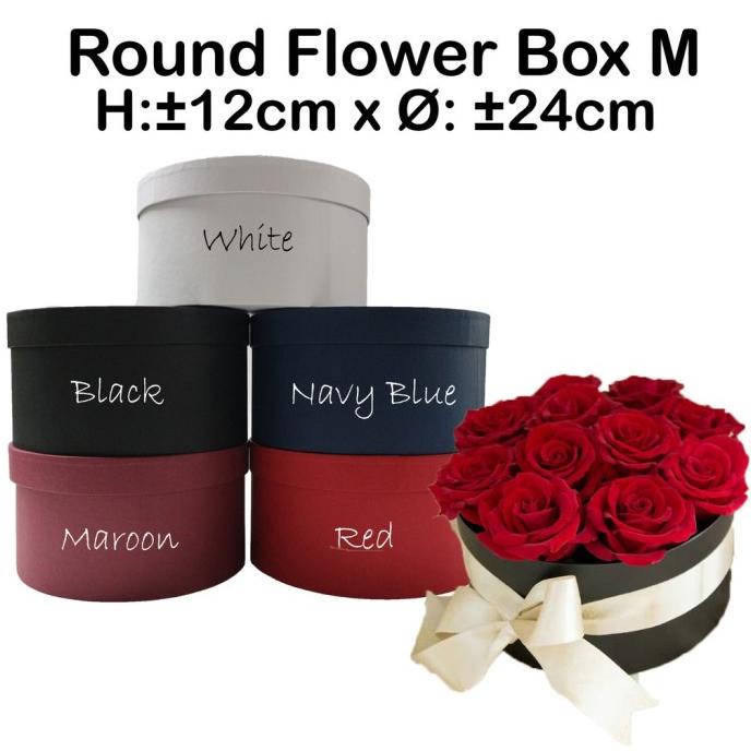 

Premium Product!!! Round Flower Box M - Box Bunga - Box Kado - Kotak Kado - Hamper - - Paling Diminati