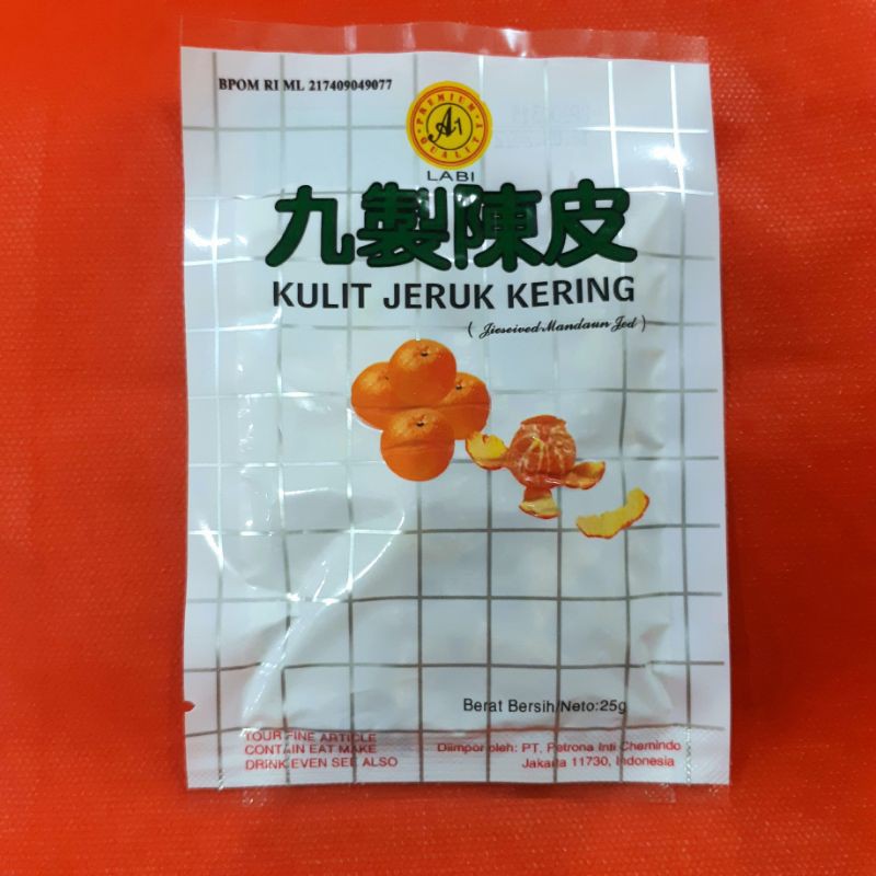 

Manisan kulit jeruk kering 25gr