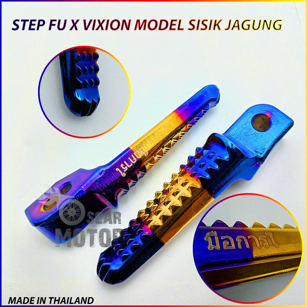 step pijakan / footstep belakang TWO TONE jagung vixion new satria fu vixion old motor motor