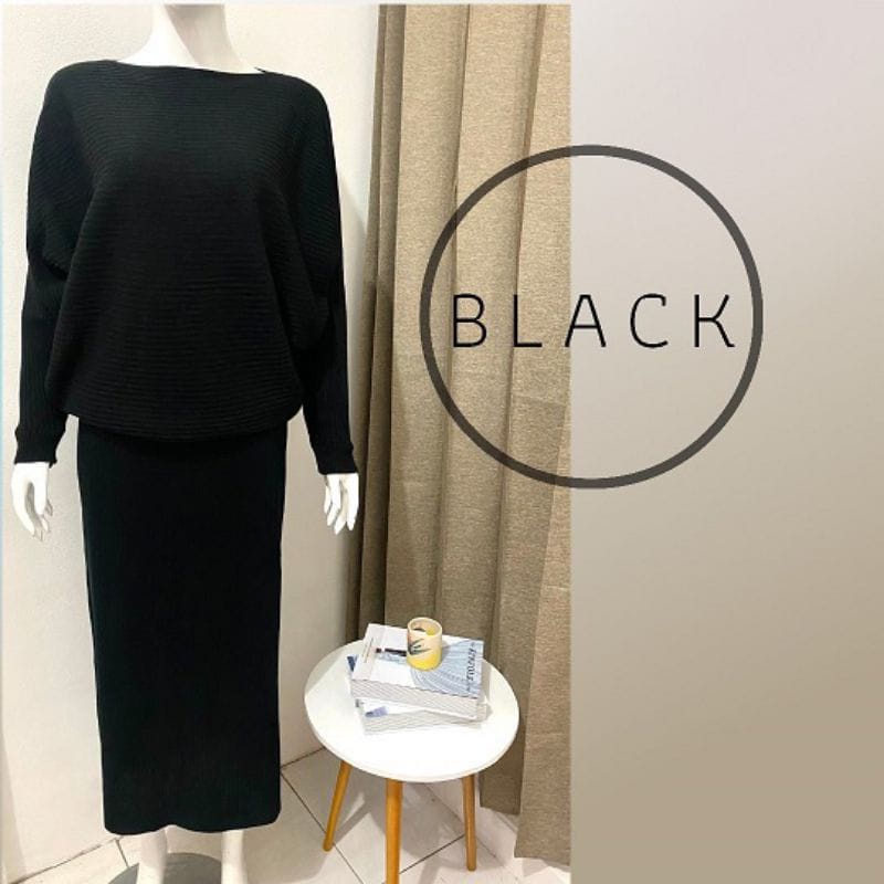 ONE SET BATWING OVERSIZE+ROK KNIT