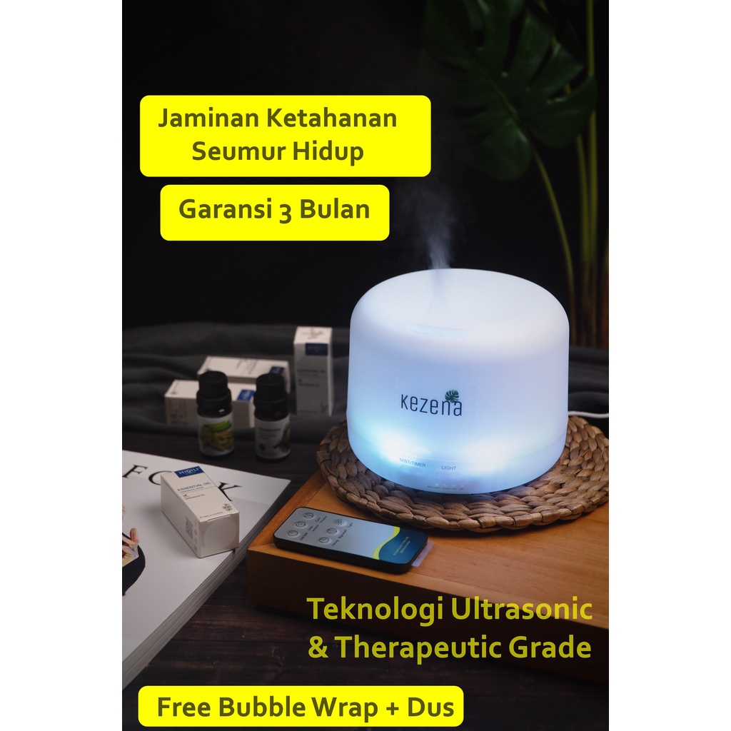 KEZENA Diffuser Essential Oil / Diffuser Kezena / Difuser Humidifier Air Purifier Young Lampu Tidur 