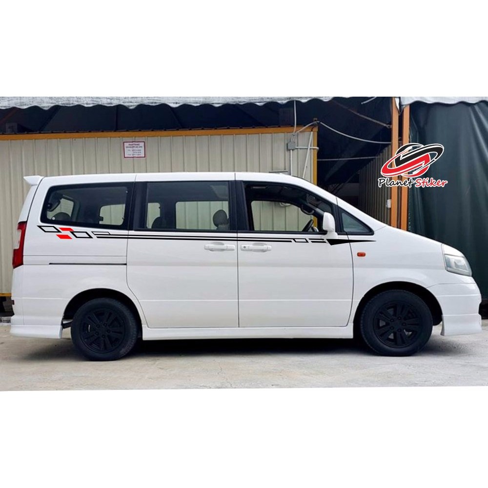 PROMO STIKER MOBIL LUXIO GRANDMAX ESPASS NISSAN SERENA SEPASANG MANTAB JIWA