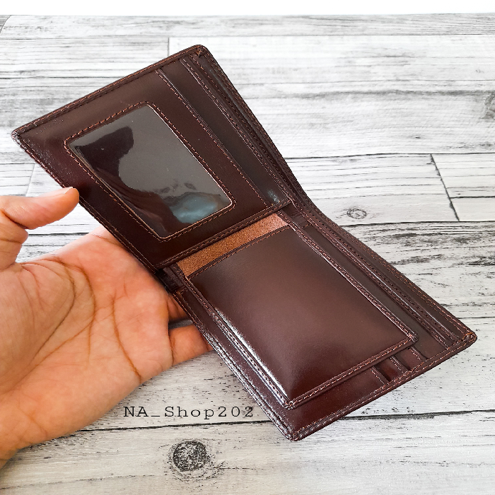 NA_Shop202 Dompet Pria Full Kulit High Quality Tanpa Pelapis Kain Model Lipat-3