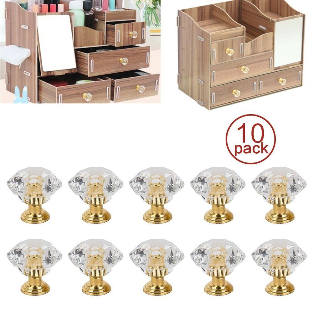 Nickolas1 Knob Pintu Bentuk Berlian Lemari Akrilik Lemari Aksesoris Furniture Kristal