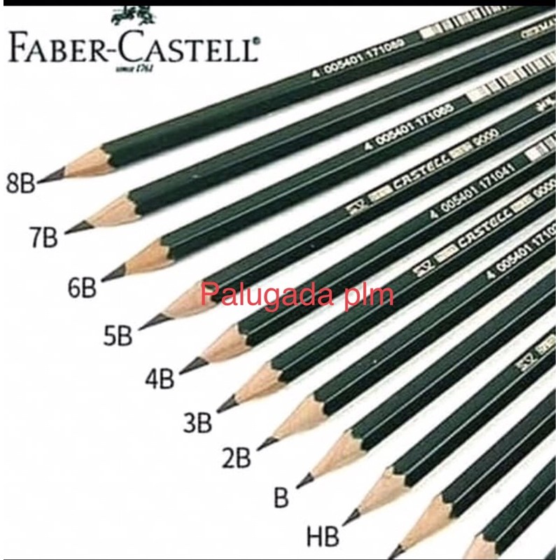 

PENSIL FABER CASTELL ready F, H, 2H, HB, 3B, 4B, 5B, 6B, 7B, 8B