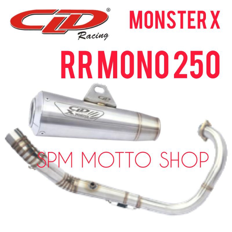 Knalpot CLD Racing RR Mono 250 Type Monster X ORIGINAL