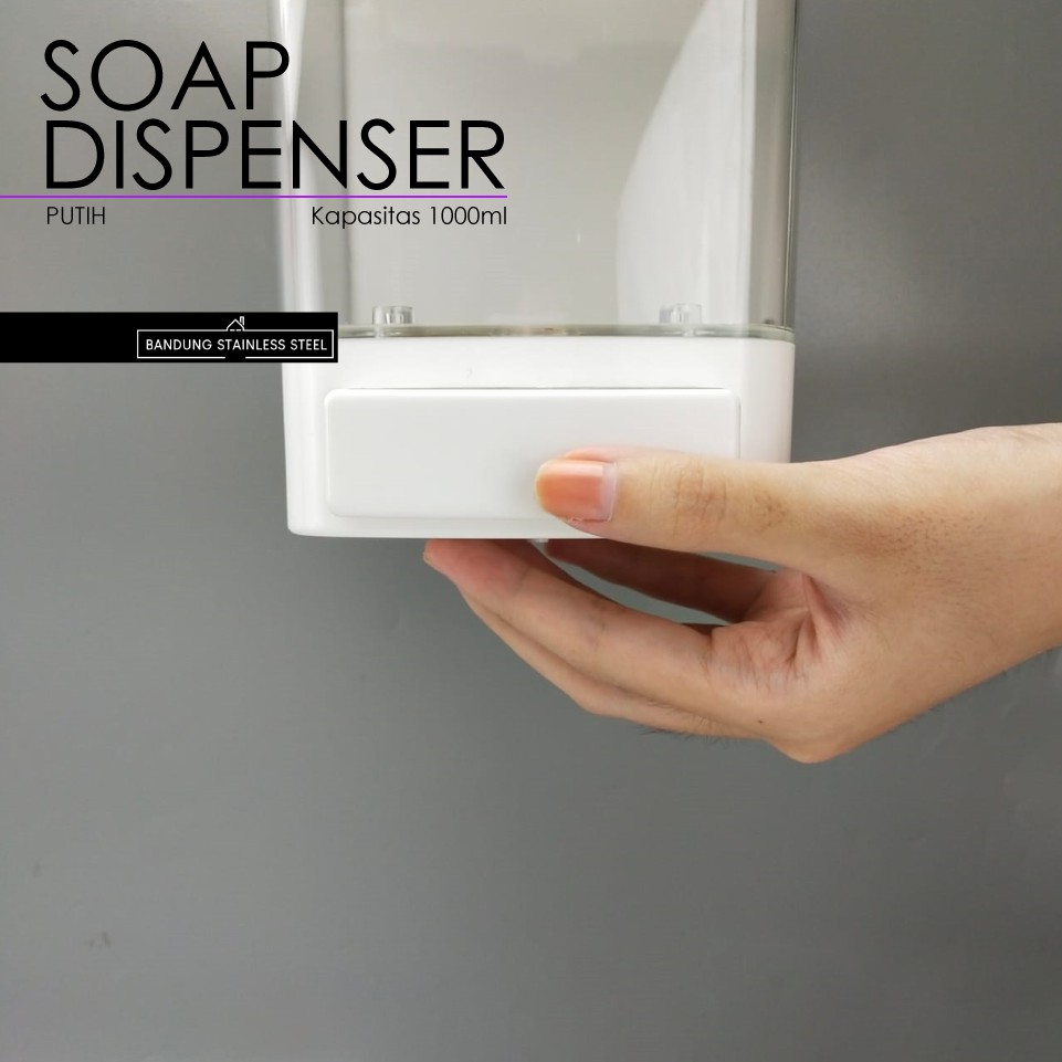 Soap Dispenser Besar 1000ml Wadah Tempat Sabun Cair Shampo Plastik