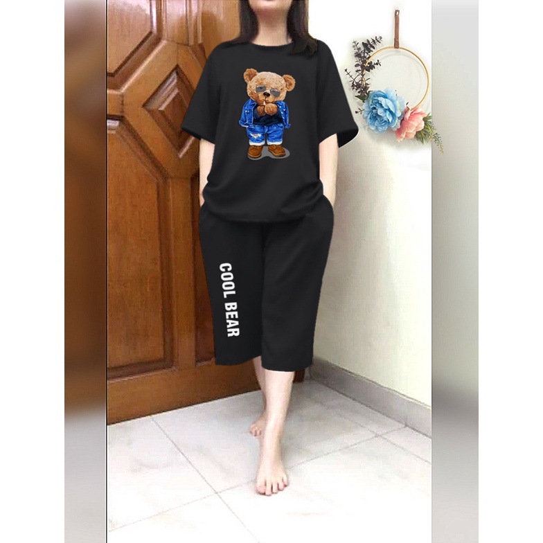 RILLO - Setelan Jumbo 3/4 Cool Bear Fit XXL