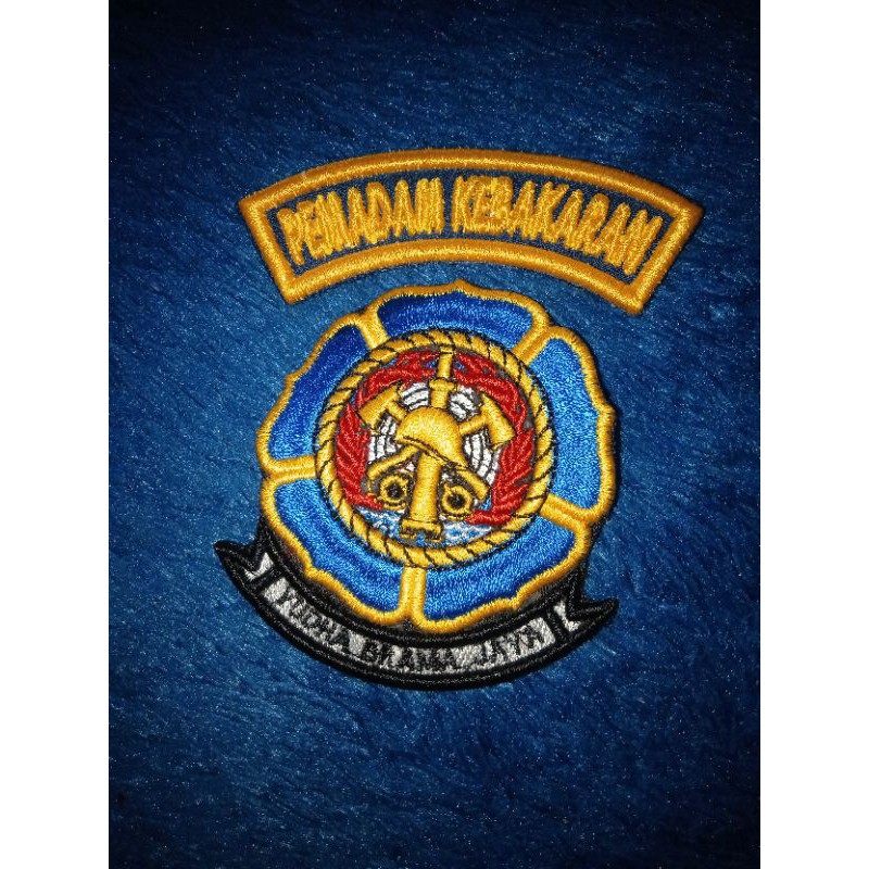 bordir timbul logo damkar reguler