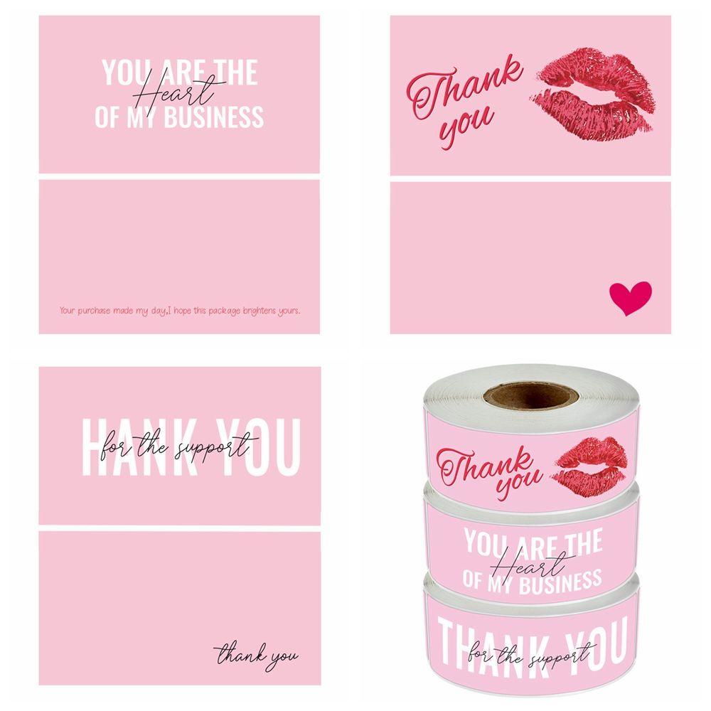 R-flower 30PCS Kartu Ucapan Terima Kasih Gift Untuk Support Online Ecer Greeting Postcard
