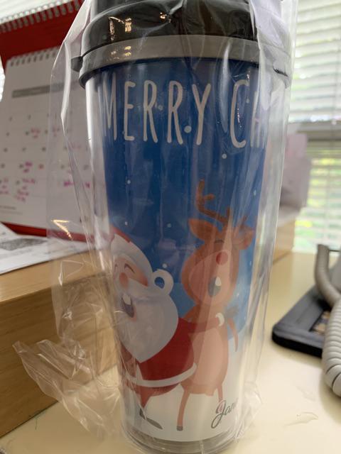 Botol Minum Tumbler Minuman Motif Natal Christmas Gift Hadiah Souvenir