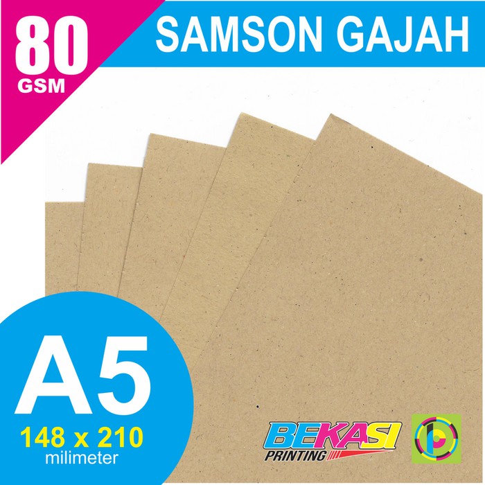 

Langsung Order Kertas Cokelat Samson GAJAH 80 GSM Ukuran A5 14,8x21 cm terbaik