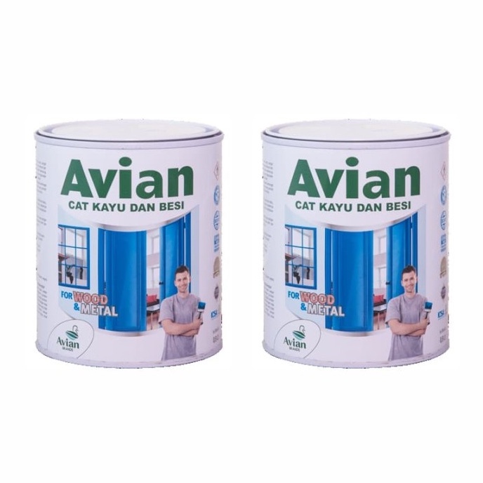 PROMO - Cat Kayu dan Besi Merk Avian 1kg / Cat Minyak Avian 1 kg 0.9 Ltr / Cat Pelapis Kayu dan Besi