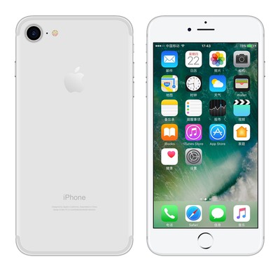 iPhone7 128GB All Sim Silent Fullset Original Second Mulus 100% Like New 3utools All  Green  ( GARANSI 1 TAHUN )-SILVER